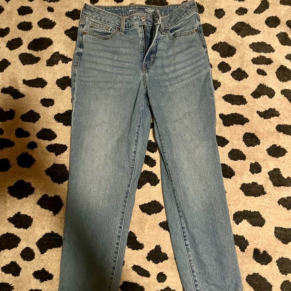 Old Navy Medium Blue Straight Leg Jeans